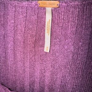Free People Plum Knit Sweater